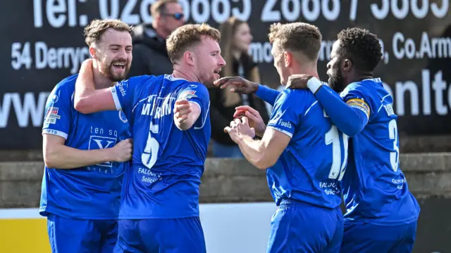 Dungannon Swifts celebrate