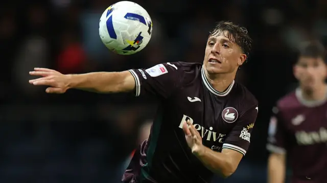 Goncalo Franco in action at Blackburn 
