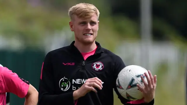 Will Evans in Newport training