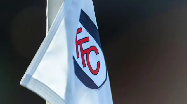 Fulham club badge on a corner flag