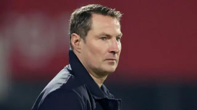 Coach Brian Priske of Feyenoord during the Dutch Eredivisie match between Feyenoord v Sparta at the Stadium Feijenoord