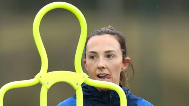 Caroline Weir during a Scotland Womens National Team training session at the Oriam