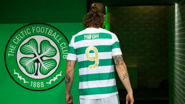 Celtic striker Kasper Hogh