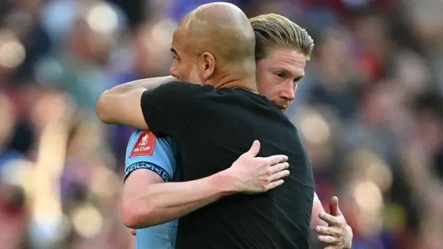 Pep Guardiola and Kevin De Bruyne