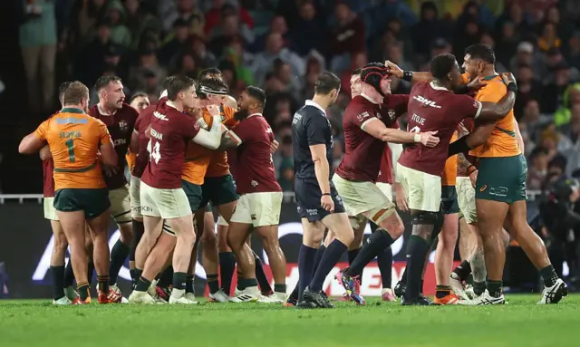 It wouldn't be a Test match without a scuffle. And, of course, it included Will Skelton