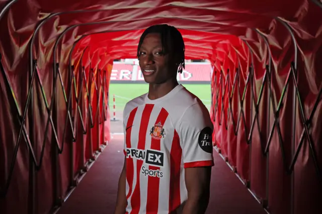 Romaine Mundle in the tunnel at the Stadium of Light