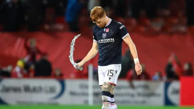 Simon Murray looks dejected