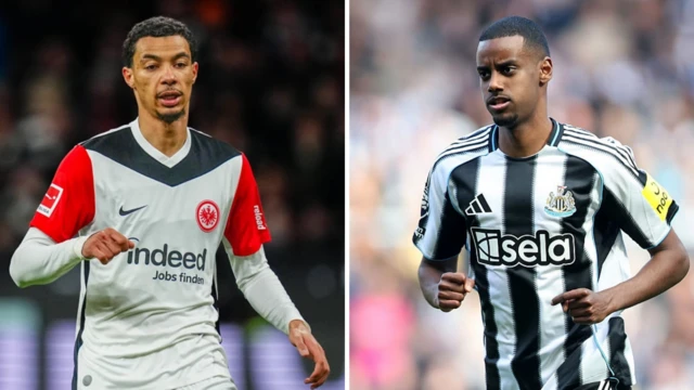 Hugo Ekitike and Alexander Isak
