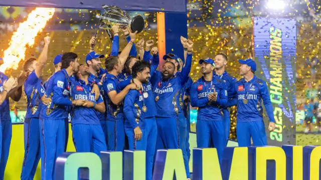 MI Cape Town celebrate winning the 2025 SA20