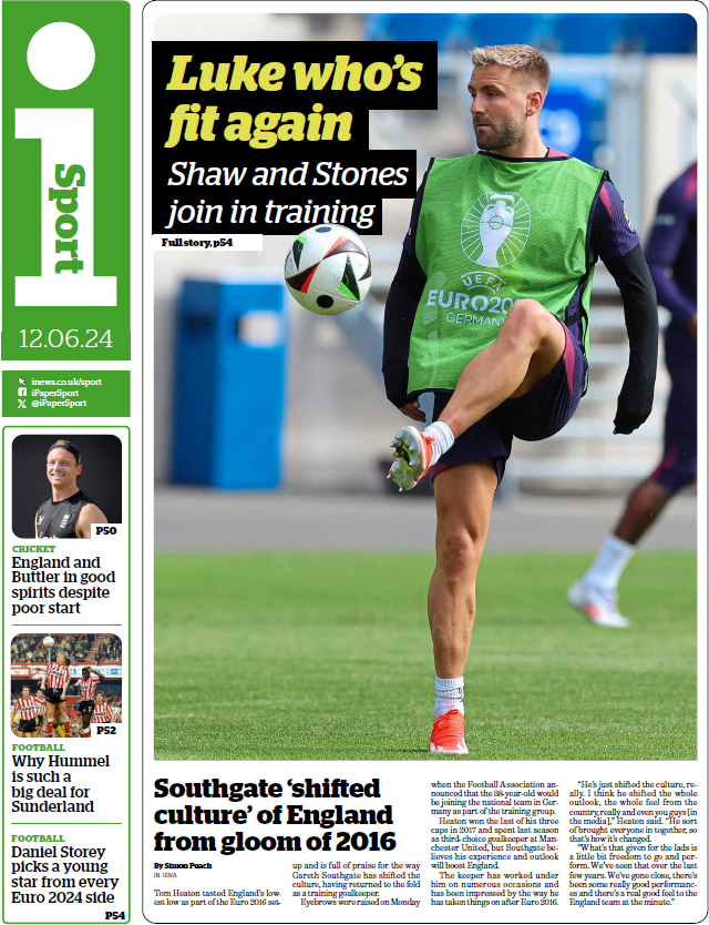 i Sport back page