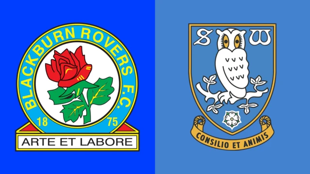 Side-by-side of Blackburn Rovers and Sheffield Wednesday club badges