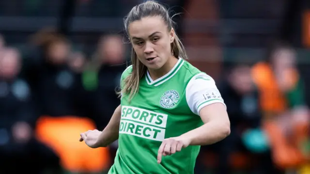 Defender Leah Eddie joined Hibs from Rangers in 2018