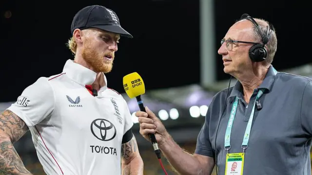 Ben Stokes and Jonathan Agnew