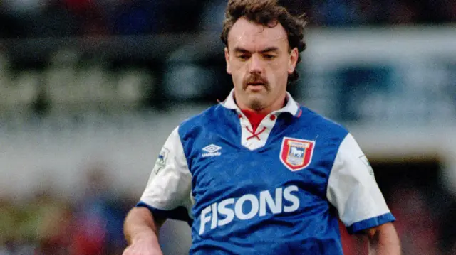 John Wark in action for Ipswich Town during the 1990s