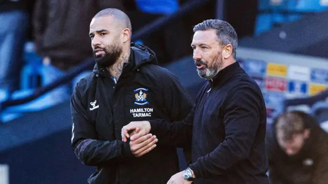 Kyle Vassell and Derek McInnes