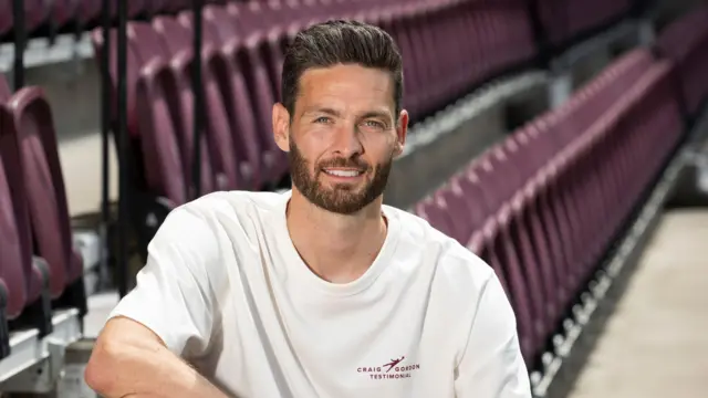 Hearts' goalkeeper Craig Gordon during a press conference to promote his testimonial match against Sunderland on 26th July at Tynecastle Park