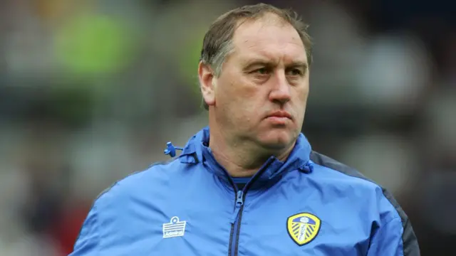 A photo of Martin Hodge as Leeds United's goalkeeping coach in 2006