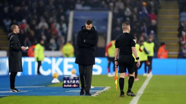 Ruud van Nistelrooy looks down at the floor