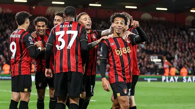 Bournemouth players celebrating