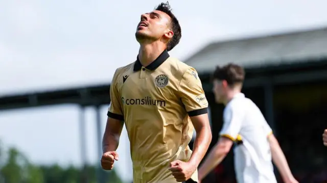 Samuel Ramos scored twice on his competitive St Mirren debut
