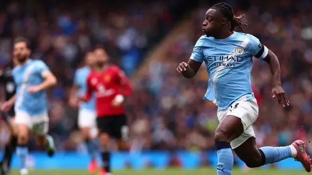 Manchester City winger Jeremy Doku