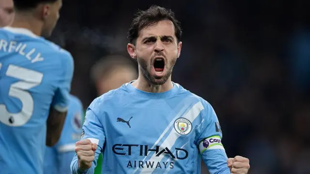Bernardo Silva of Manchester City celebrates