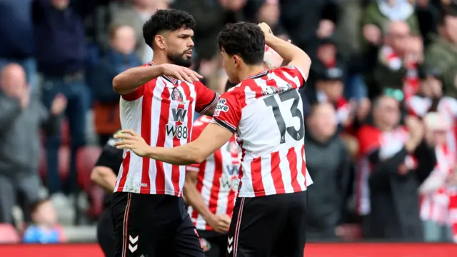 Sunderland players celebrate