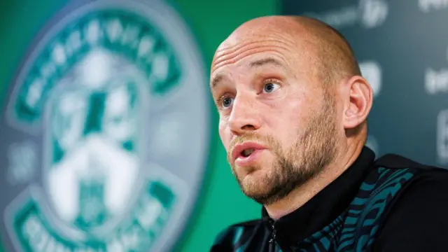 David Gray in his pre-match press conference