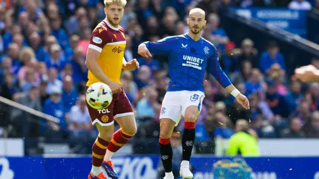 Vaclav Cerny scores against Motherwell