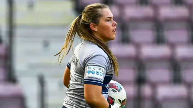 Glasgow City goalkeeper Ava Easdon during her loan at Partick Thistle