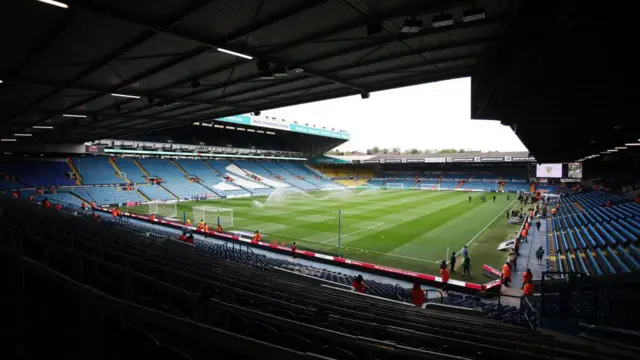 General view inside Elland Road