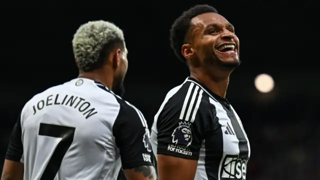Jacob Murphy smiling celebrating goal