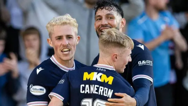 Dundee head into the Airdrieonians tie on the back of a 3-1 home win over Hearts