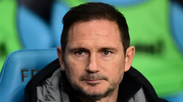 Close-up image of Coventry City boss Frank Lampard.