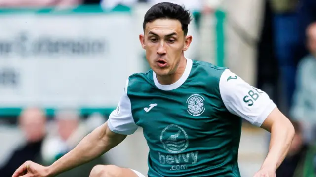 Hibernian midfielder Jamie McGrath