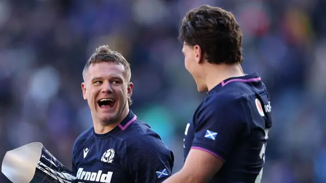 Darcy Graham and Tom Jordan celebrate