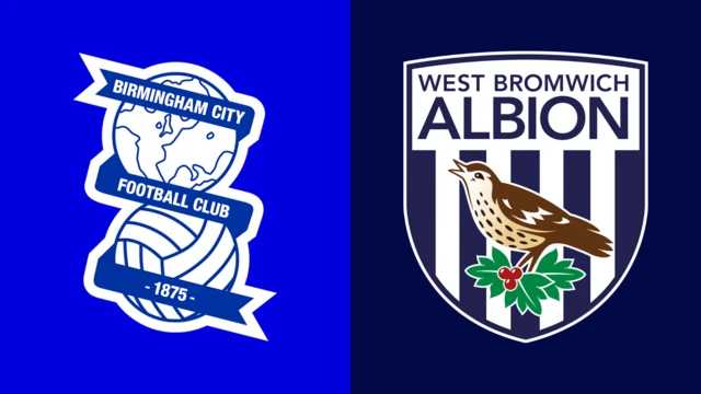 Side-by-side of Birmingham City and West Bromwich Albion club badges