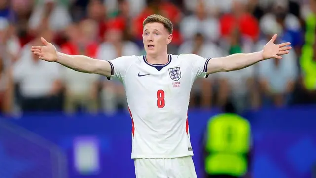 Elliot Anderson playing for England