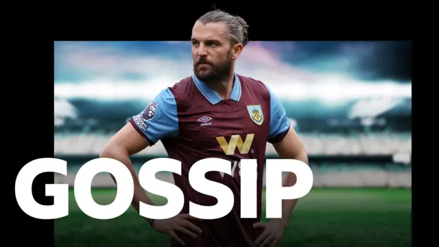 Gossip banner with Burnley striker Jay Rodriguez.