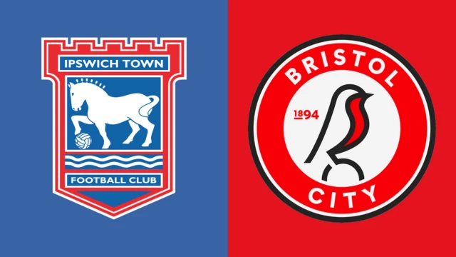 Ipswich Town and Bristol City club badges