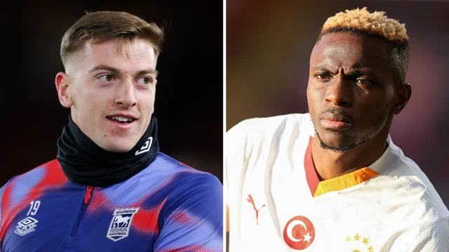 Liam Delap and Victor Osimhen 
