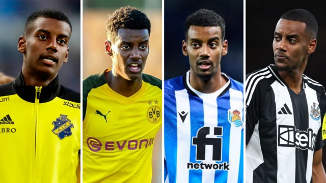 Alexander Isak at AIK Fotboll, Borussia Dortmund, Real Sociedad and Newcastle