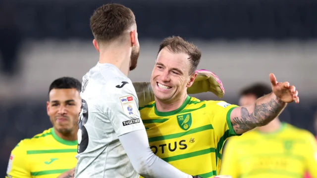 Angus Gunn and Ashley Barnes