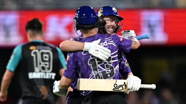 Hobart Hurricanes celebrate