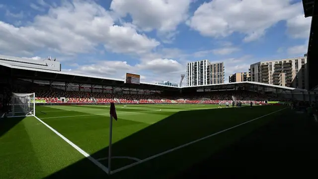 A general view inside the Gtech Community Stadium