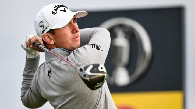 Tom McKibbin in action at Royal Portrush