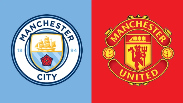 Man City v Man Utd fixture graphic