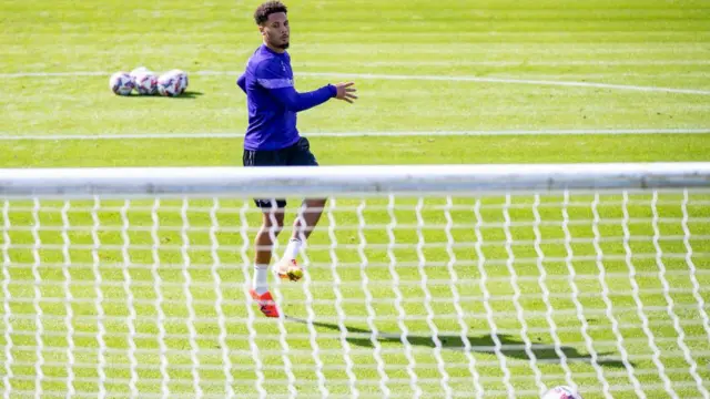 Myles Peart-Harris in Swansea training