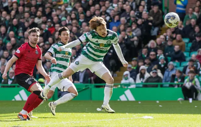 Celtic's Kyogo Furuhashi scores