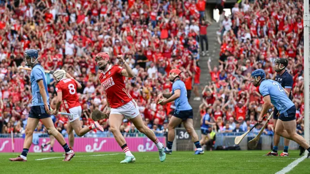 Alan Connolly scores a goal
